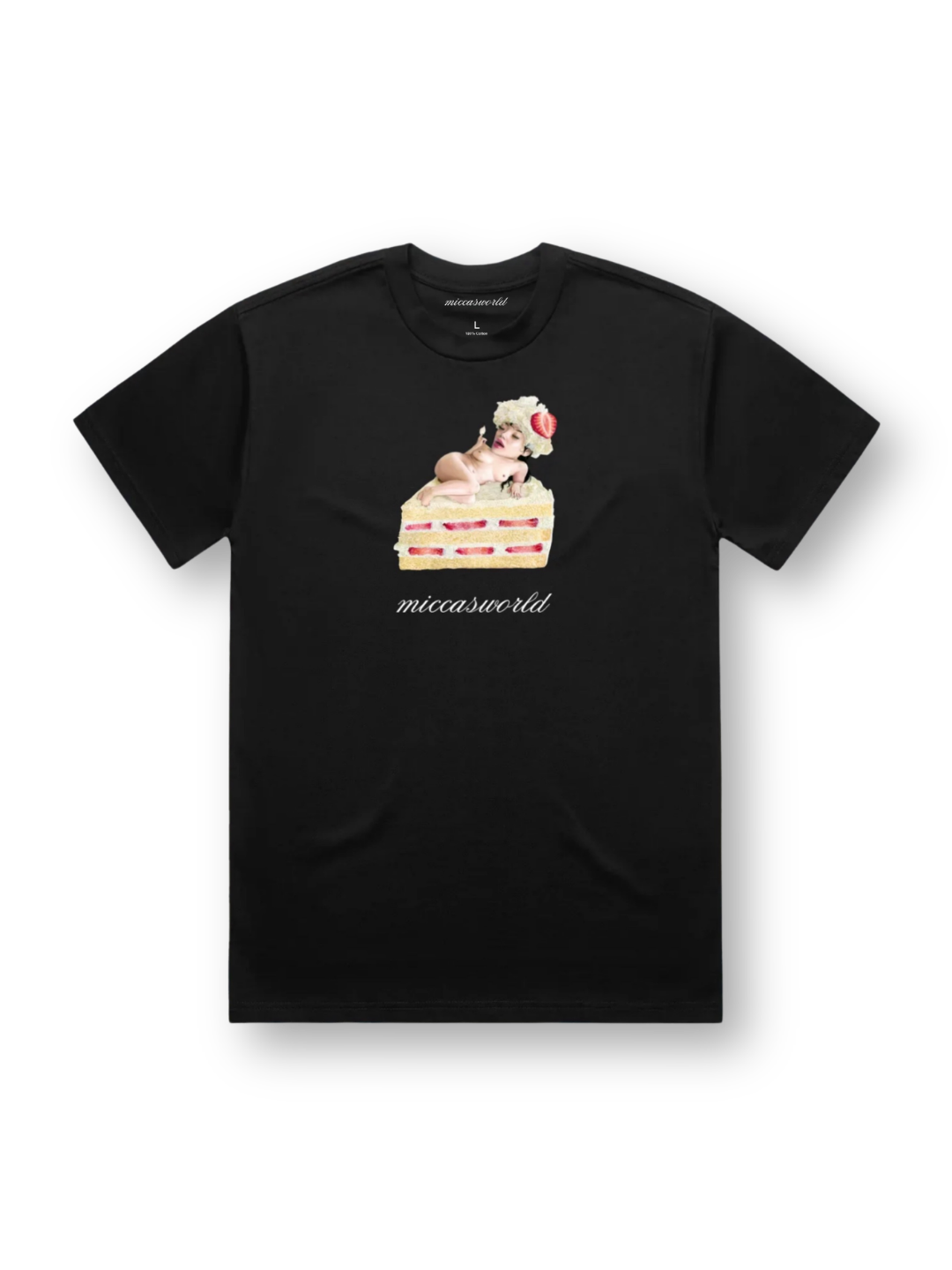 Comfort Food Strawberry Cake Black
